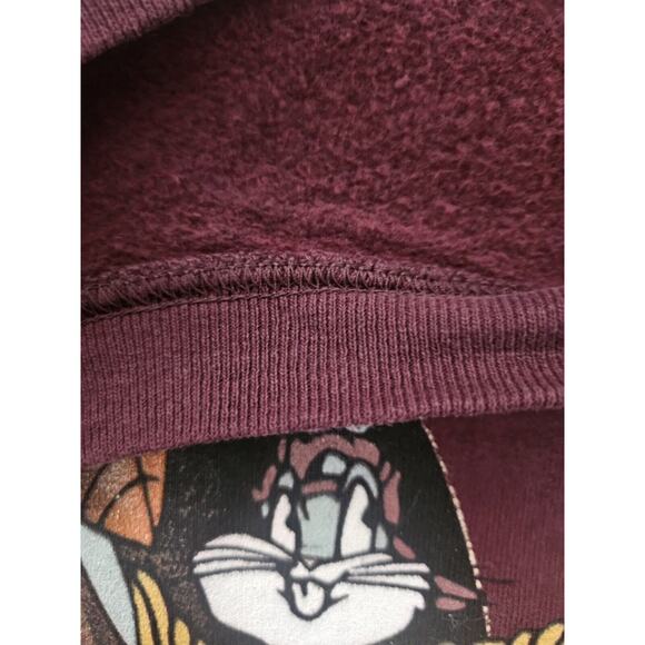 Vintage Looney Tunes Bugs Bunny‎ 1990s Crewneck Sweatshirt Football Adult XXL - Picture 6 of 13